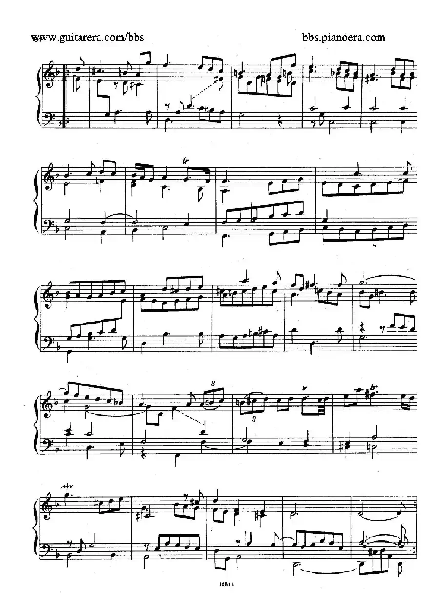 Suite No.3 in d Minor HWV 428（d小调第三组曲）