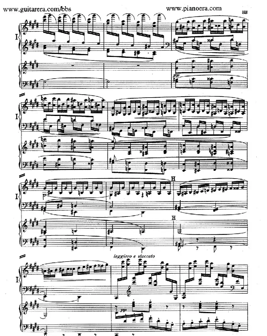 Piano Concerto in E Major Op.59（E大调钢琴协奏曲·双钢琴·第二乐章）