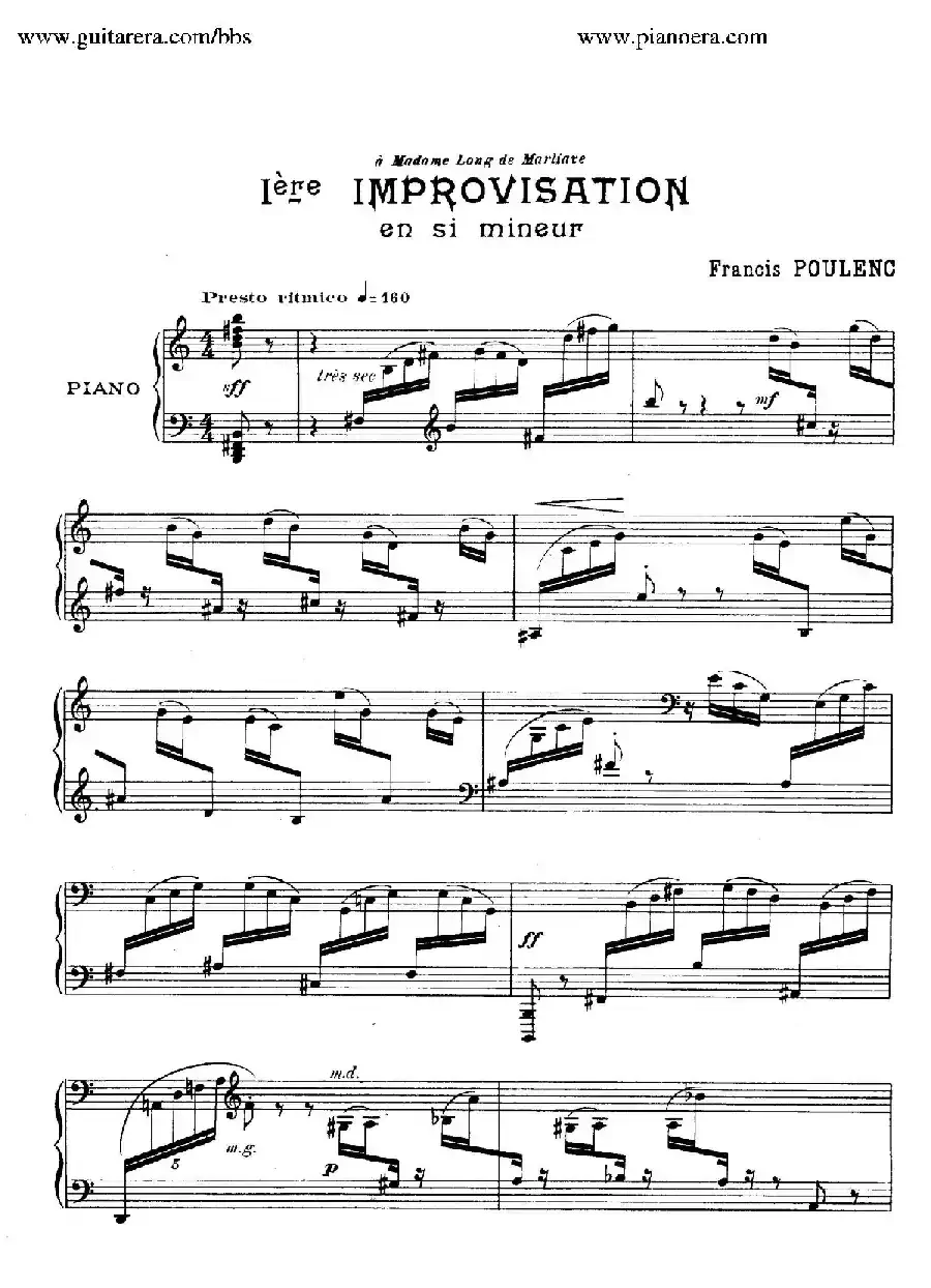 15 Improvisations（15首即兴曲·Ⅰ）