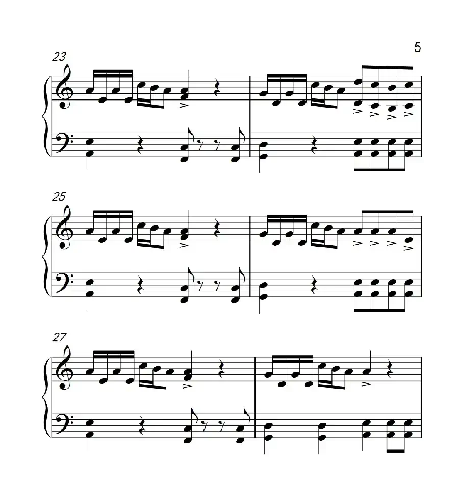 自由飞翔（《弹吧音教》制谱版）