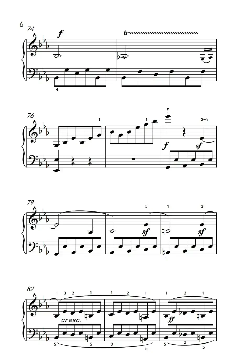 奏鸣曲 Opus 10 Nr.1 第一乐章(贝多芬奏鸣曲集 2)