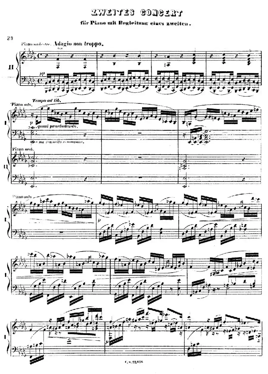 Piano Concerto No.2 in F Major Op.35（F大调第二钢琴协奏曲·Ⅱ·双钢琴）