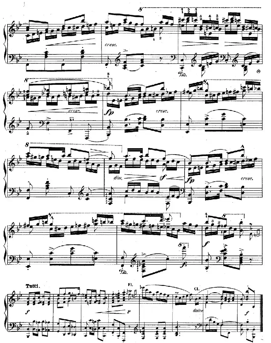降B大调莫扎特主题变奏曲 Op.2（为钢琴与乐队而作）