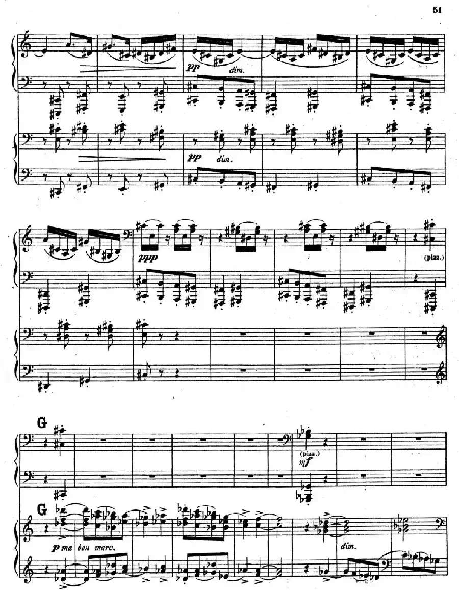 Symphony No.4 in e Minor Op.98（e小调第四交响曲·双钢琴）