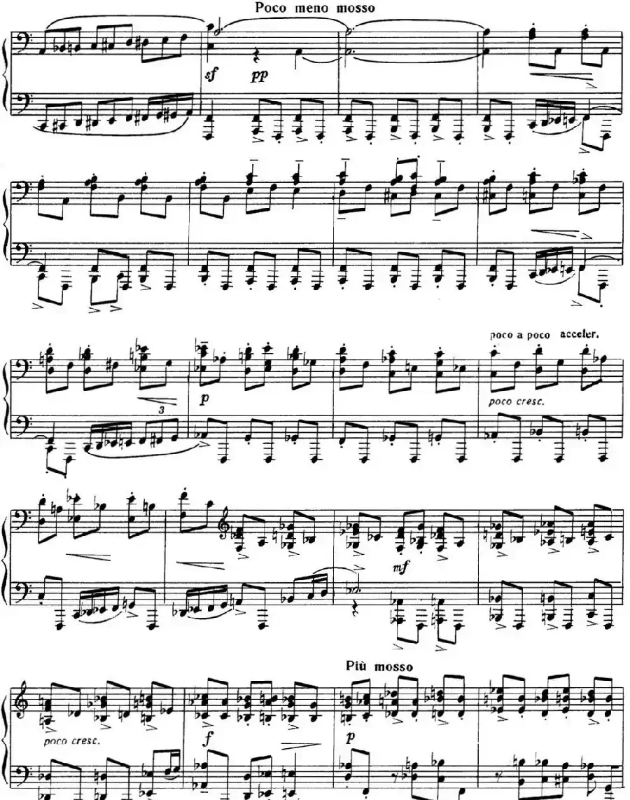 拉赫玛尼诺夫 音画练习曲14或15 Etudes tableaux Op.39 No.6