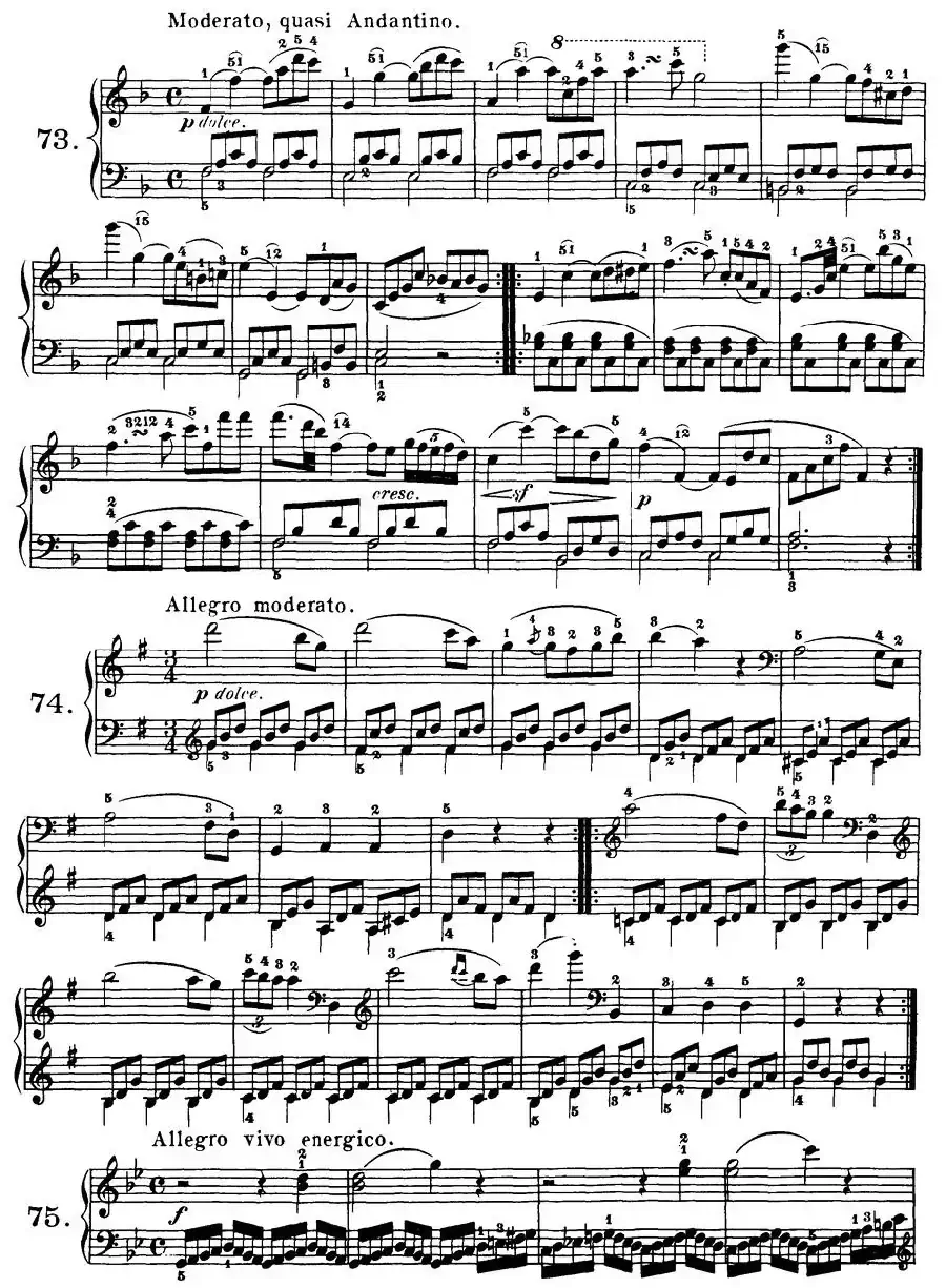 Czerny - 100 Progressive Studies Op.139（69—77）