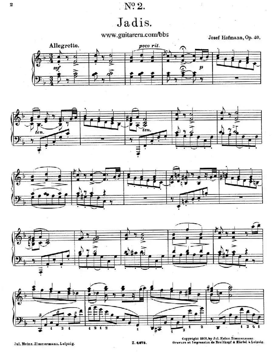 Charakterskizzen Op.40（个性素描 2. 往事 Jadis）
