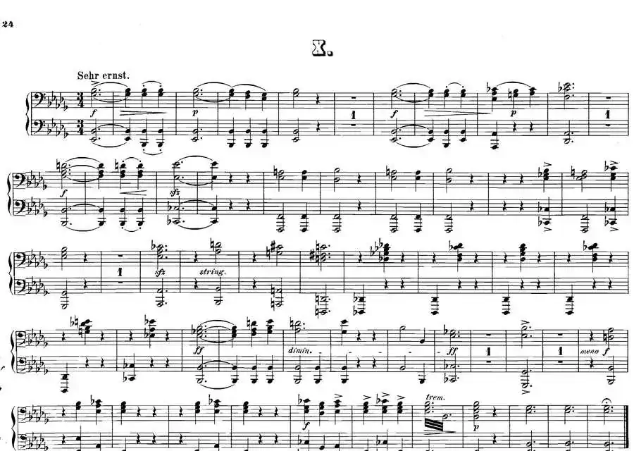 12 Waltzes Op.59 4 Hands（12首圆舞曲·四手联弹·Ⅹ）