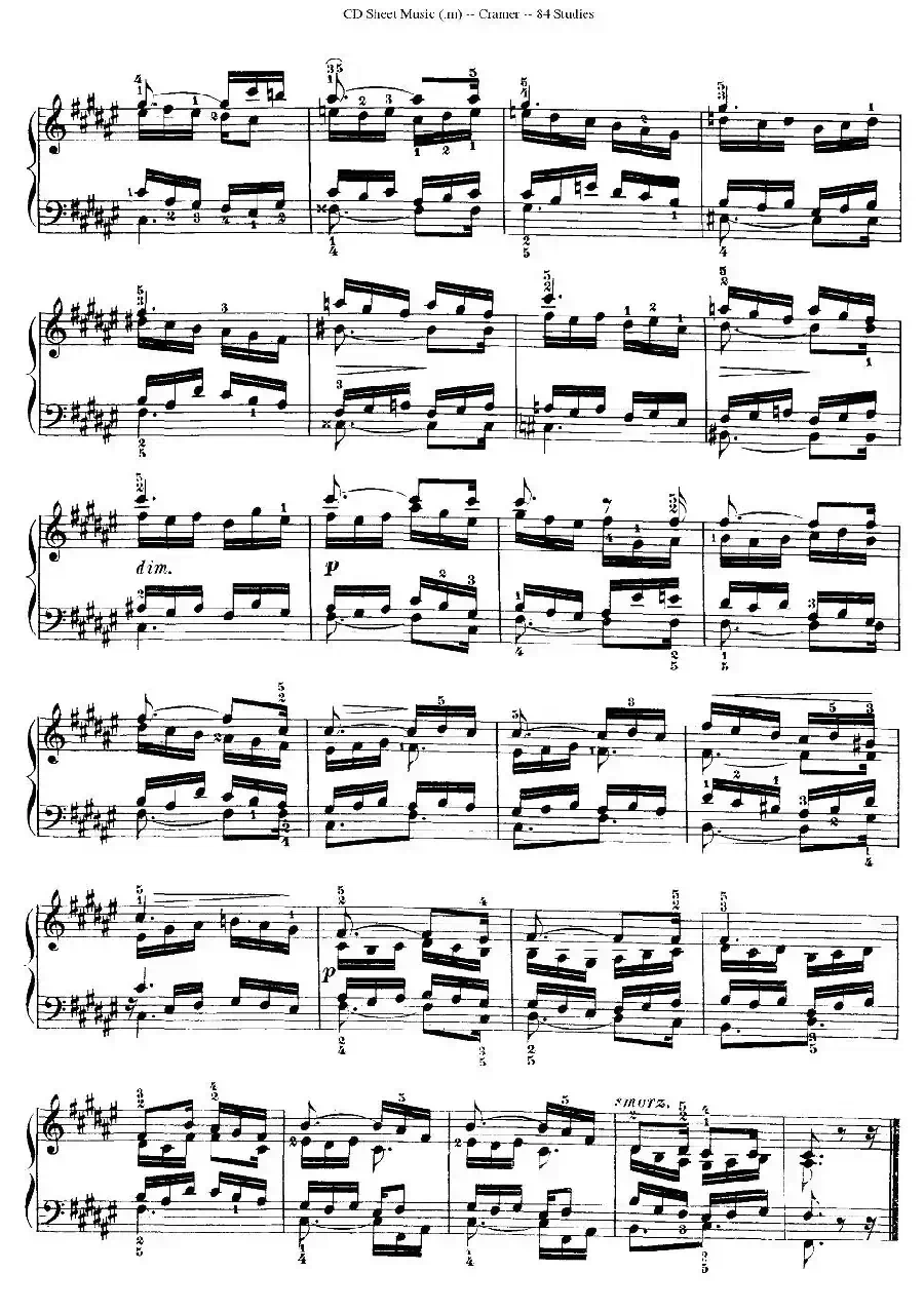 Cramer - 84 exercices（81—84）（克拉莫84首钢琴练习曲）