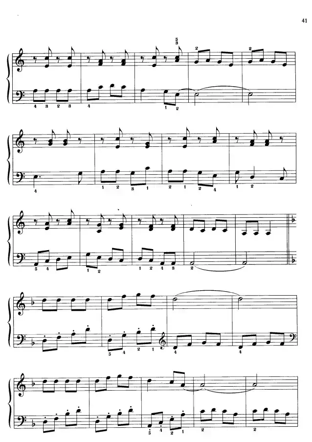 110首中国民歌钢琴小曲集：欢乐舞曲