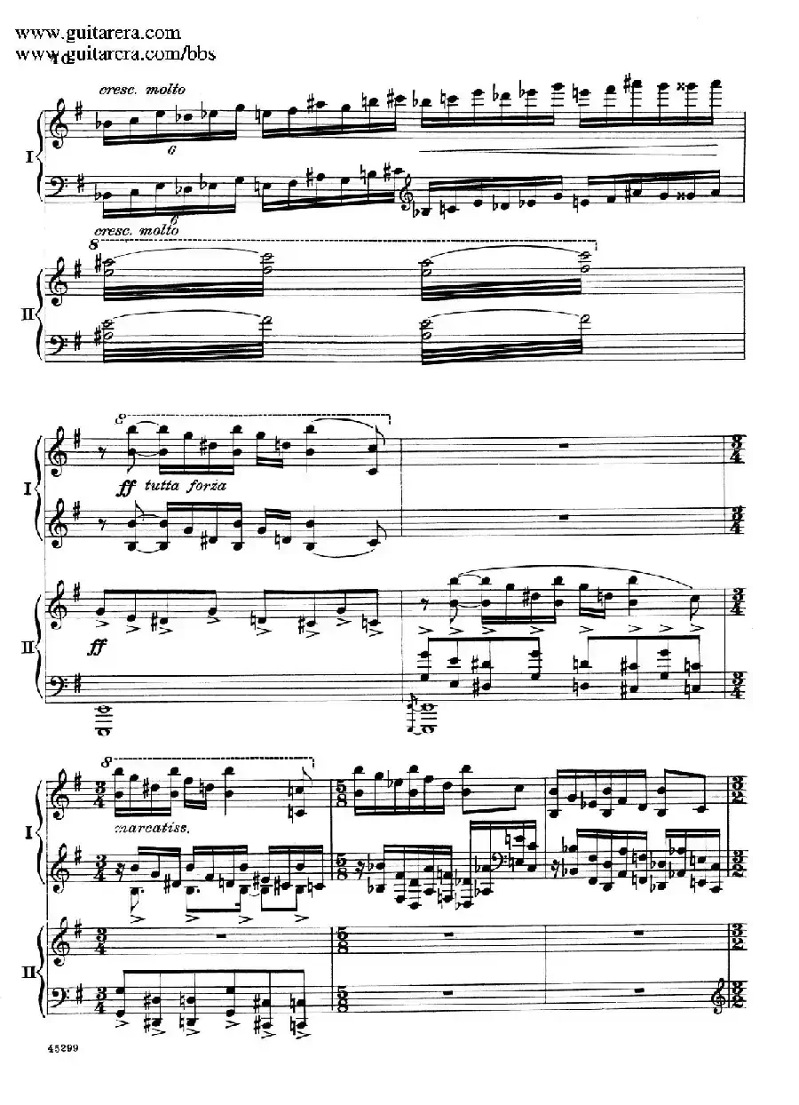 Piano Concerto Op.38（钢琴协奏曲·双钢琴·第一乐章）