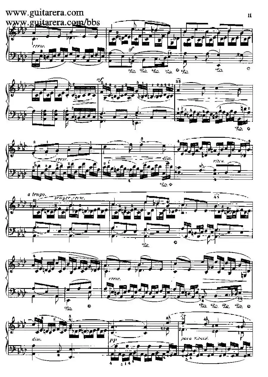 Nocturne No.3 in A-flat Majo（降A大调第三号夜曲）