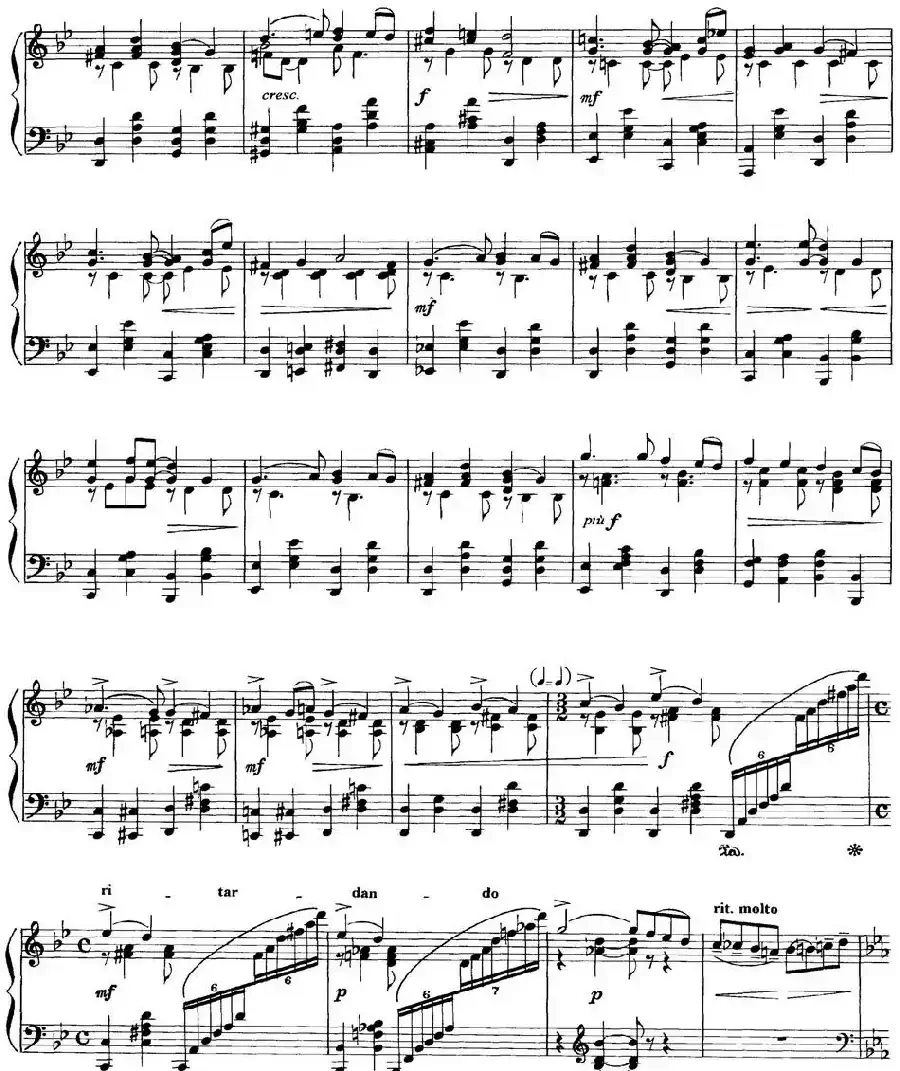 柴可夫斯基18首钢琴小品Op.72（17.Passe lointain）