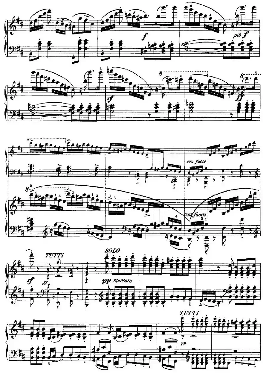 Capriccio Brillante in B Major Op.22（B大调华丽随想曲·钢琴独奏）