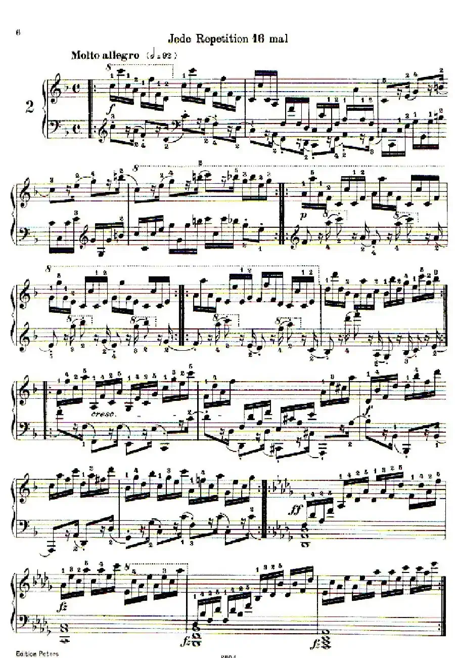 School of the Virtuoso Op.365（60首钢琴高级练习曲·2）