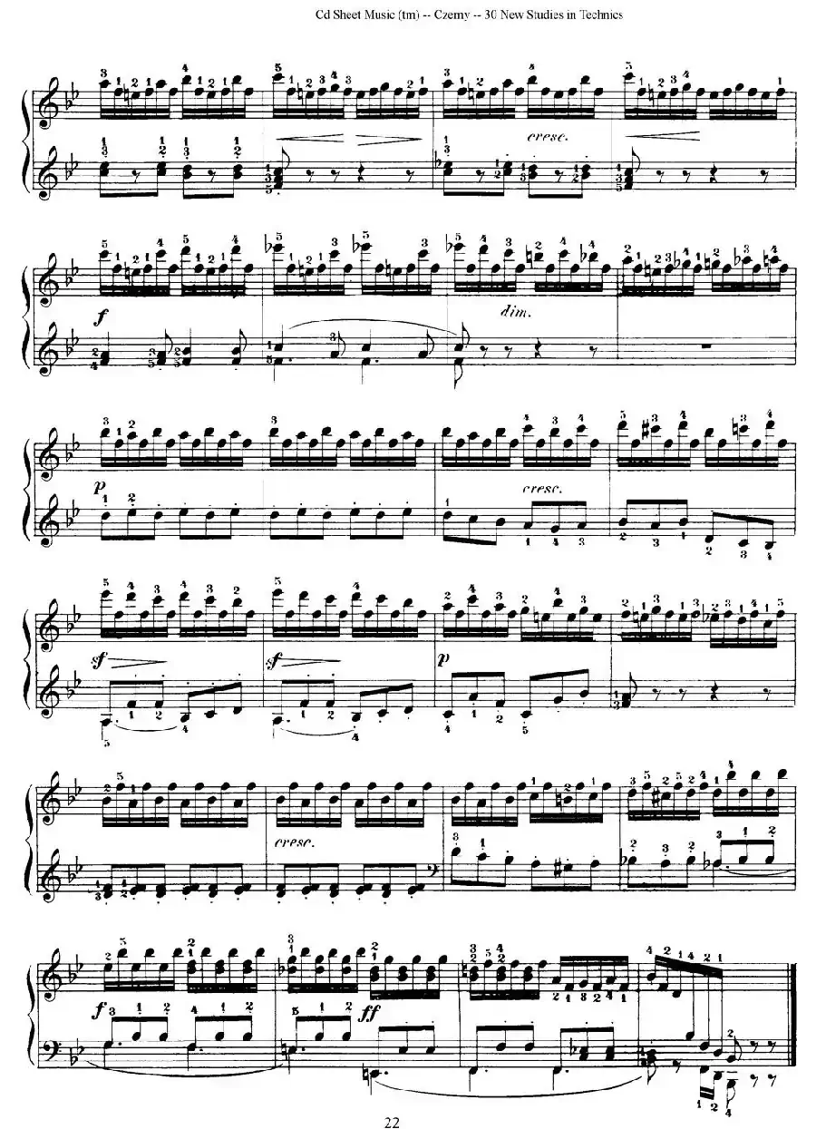 Czerny - 30 New Studies - 13（车尔尼Op849 - 30首练习曲）