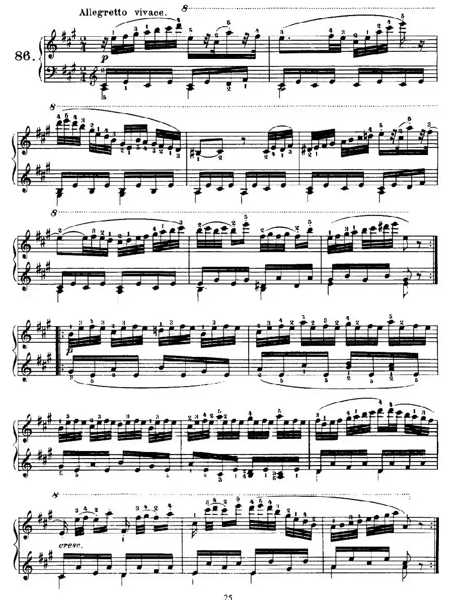 One Hundred and Ten Easy and Progressive Exercises Op.453（车尔尼110首简易练习曲 81——89）