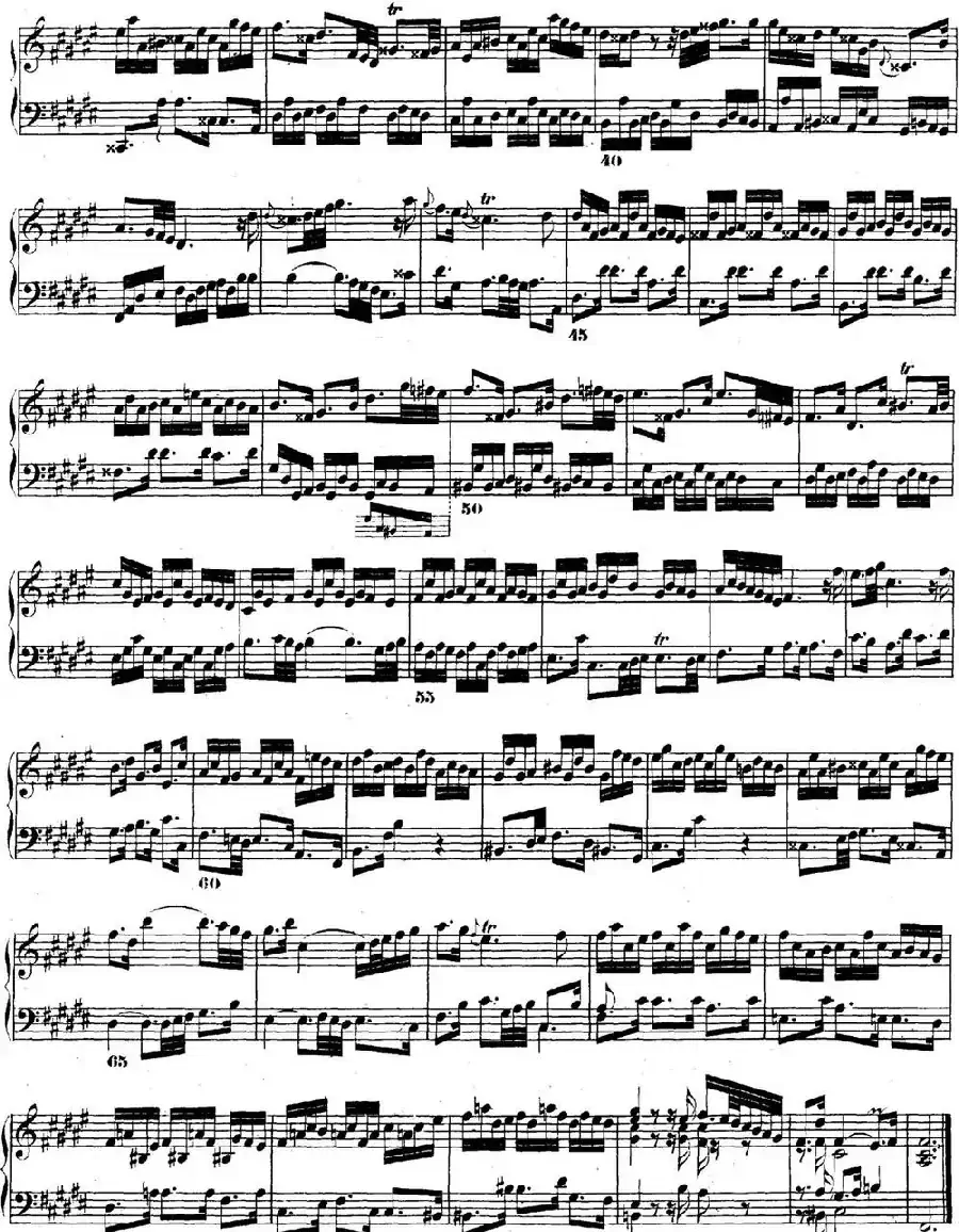 巴赫《平均律钢琴曲集·第二卷》之前奏曲（NO.13）