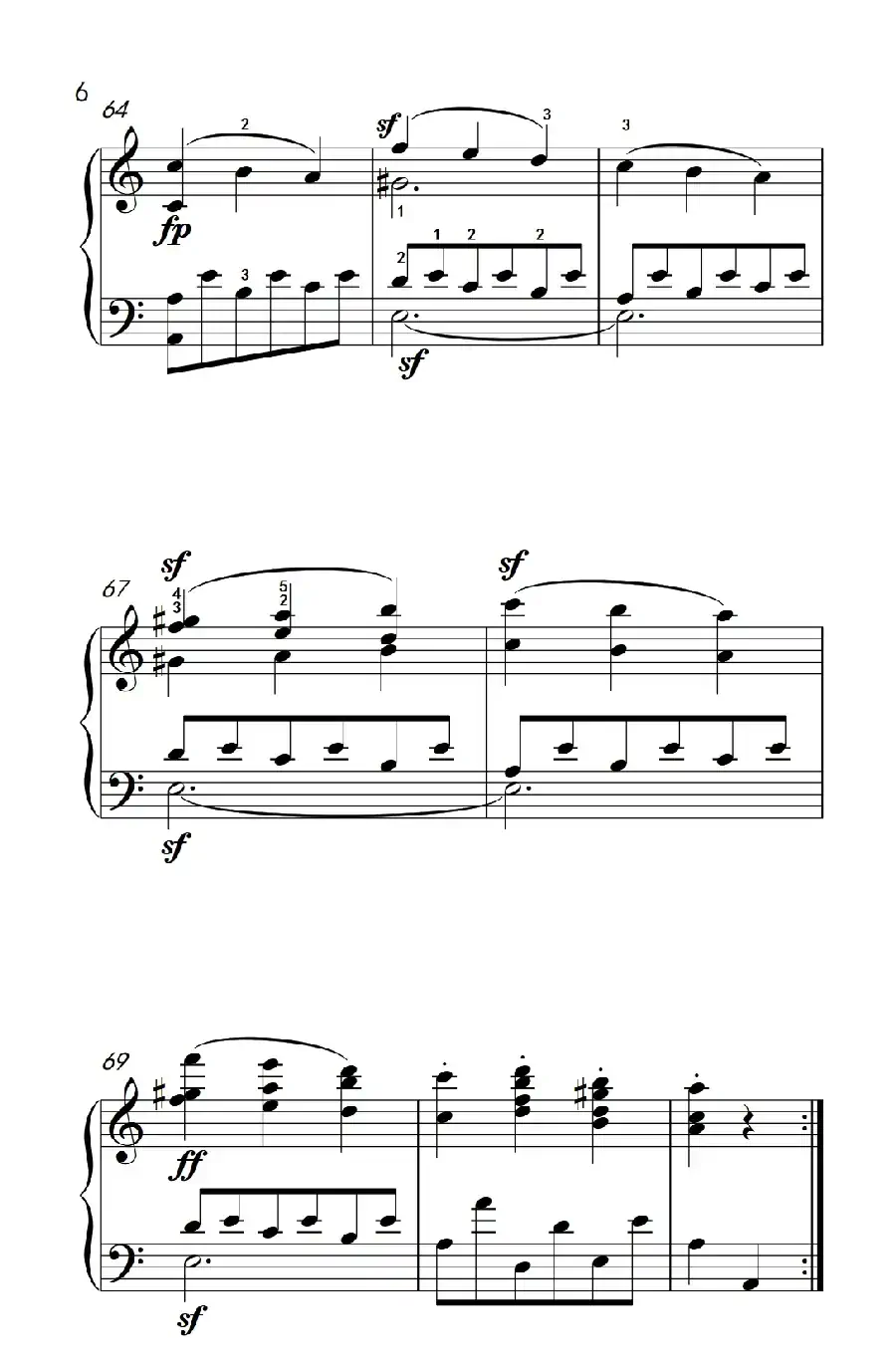 奏鸣曲 Opus 2 Nr.2 第三乐章（贝多芬奏鸣曲集 1）