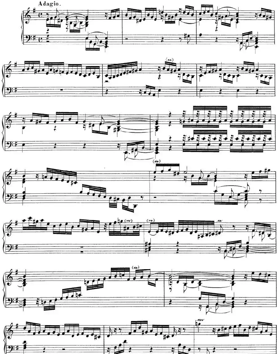 Toccata BWV 914（7首托卡塔·No.5 e小调）