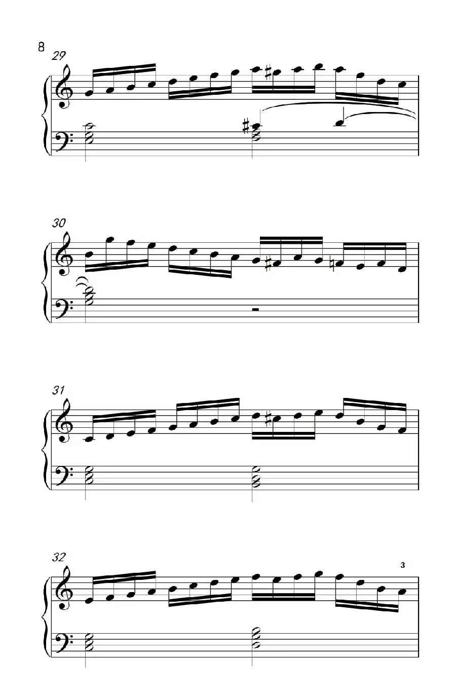 莫什科夫斯基 钢琴练习曲（第五首）