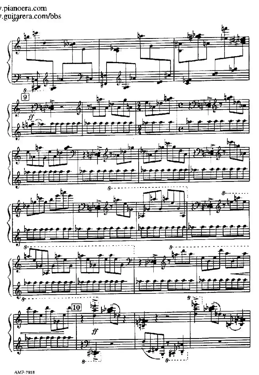 Piano Sonata（钢琴奏鸣曲· 第三乐章）