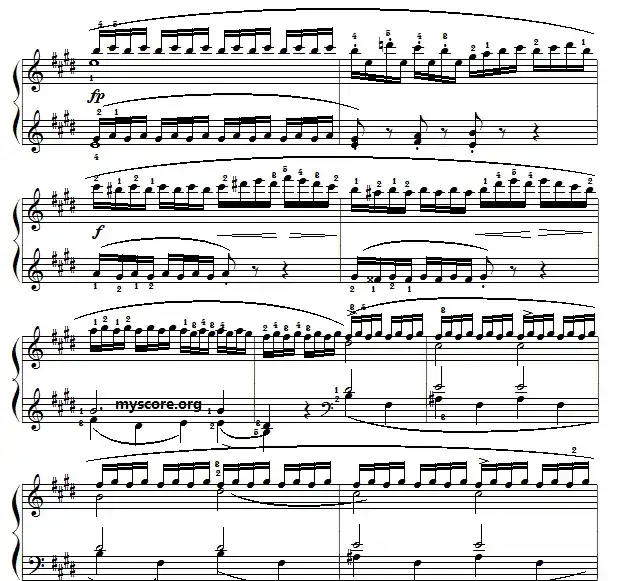 车尔尼（Czerny）849第22首曲谱及练习指导