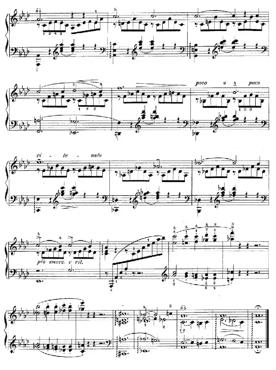 Notturnos S.541（3首夜曲“爱之梦”·3）