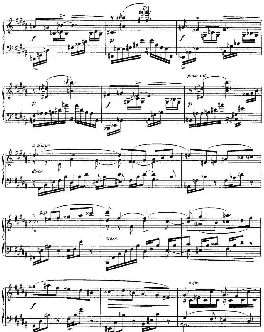福雷13首船歌：Barcarolle No·6 in E-flat, Op·70