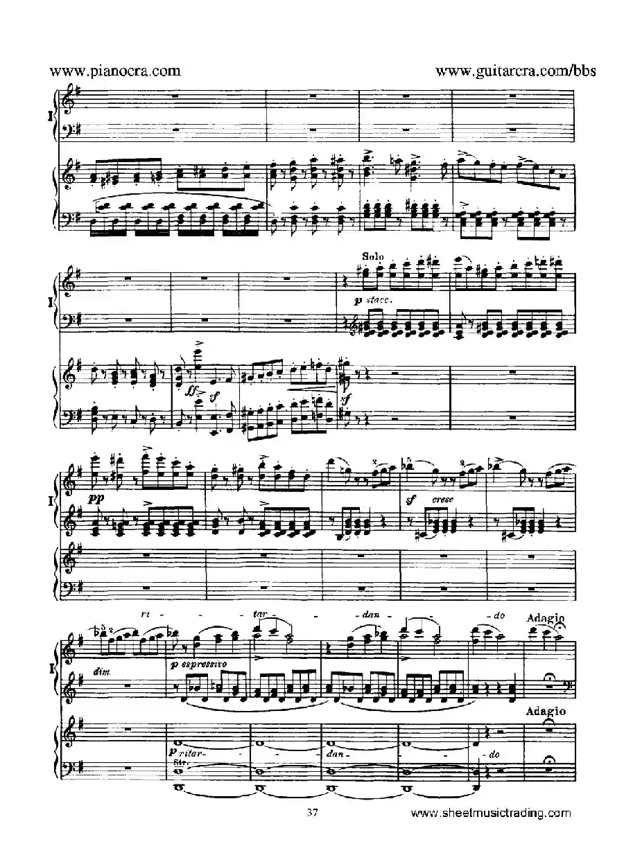Piano Concerto No.1 in g Minor Op.25（g小调第一钢琴协奏曲·双钢琴）