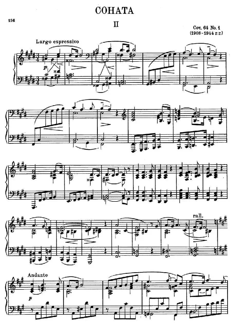COHATA Op.64-1（Ⅱ）