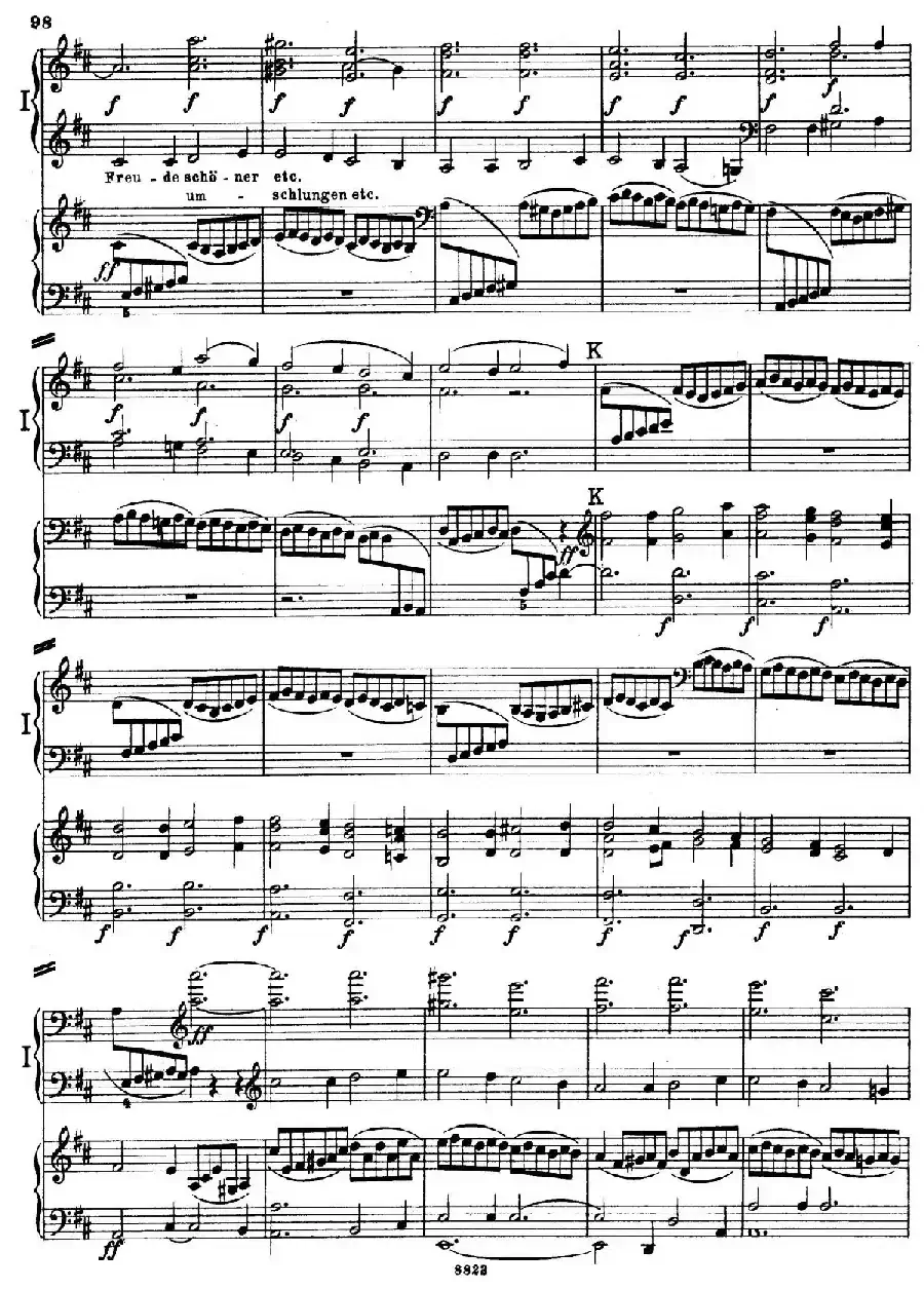 d小调第九交响曲 Op.125（双钢琴P93——102）