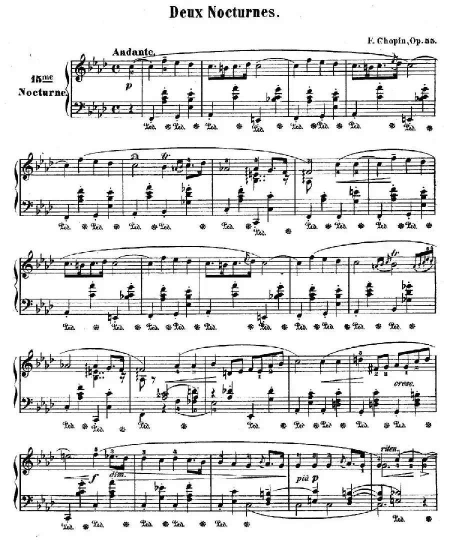 Deux Nocturnes Op.55（2首夜曲·1）