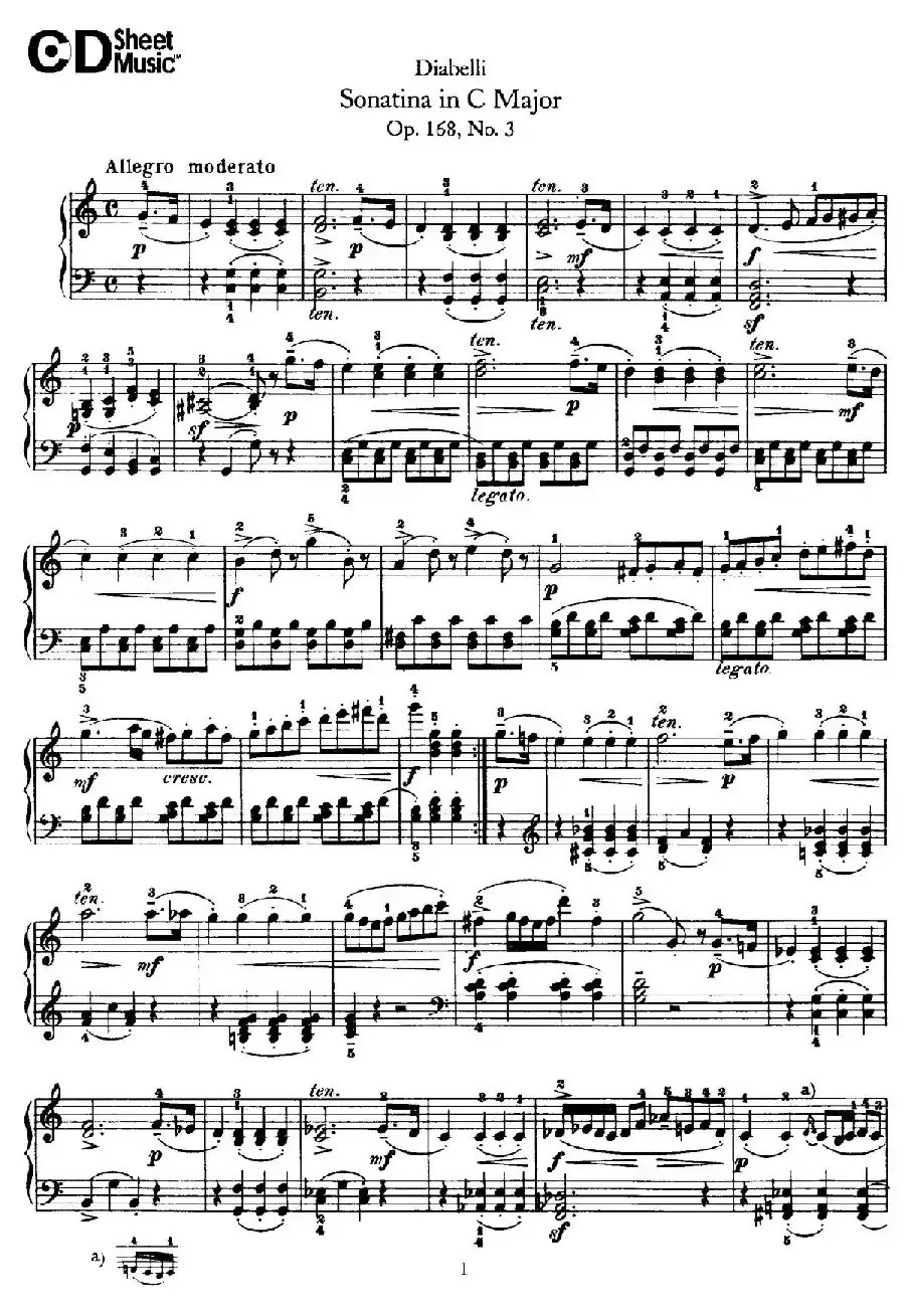7 Piano Sonatinas Op.168（7首钢琴小奏鸣曲 No.3）