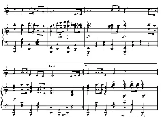 我们走在大路上(钢琴伴奏谱)