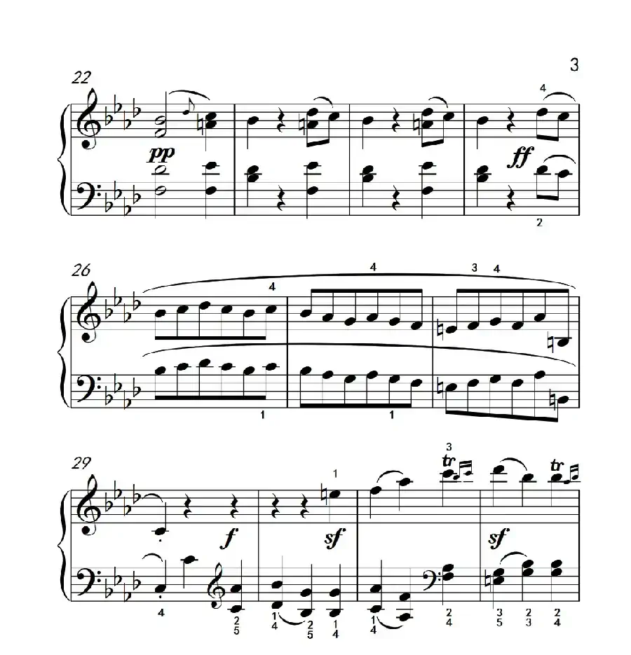 奏鸣曲 Opus 2 Nr.1 第三乐章(贝多芬奏鸣曲集 1)