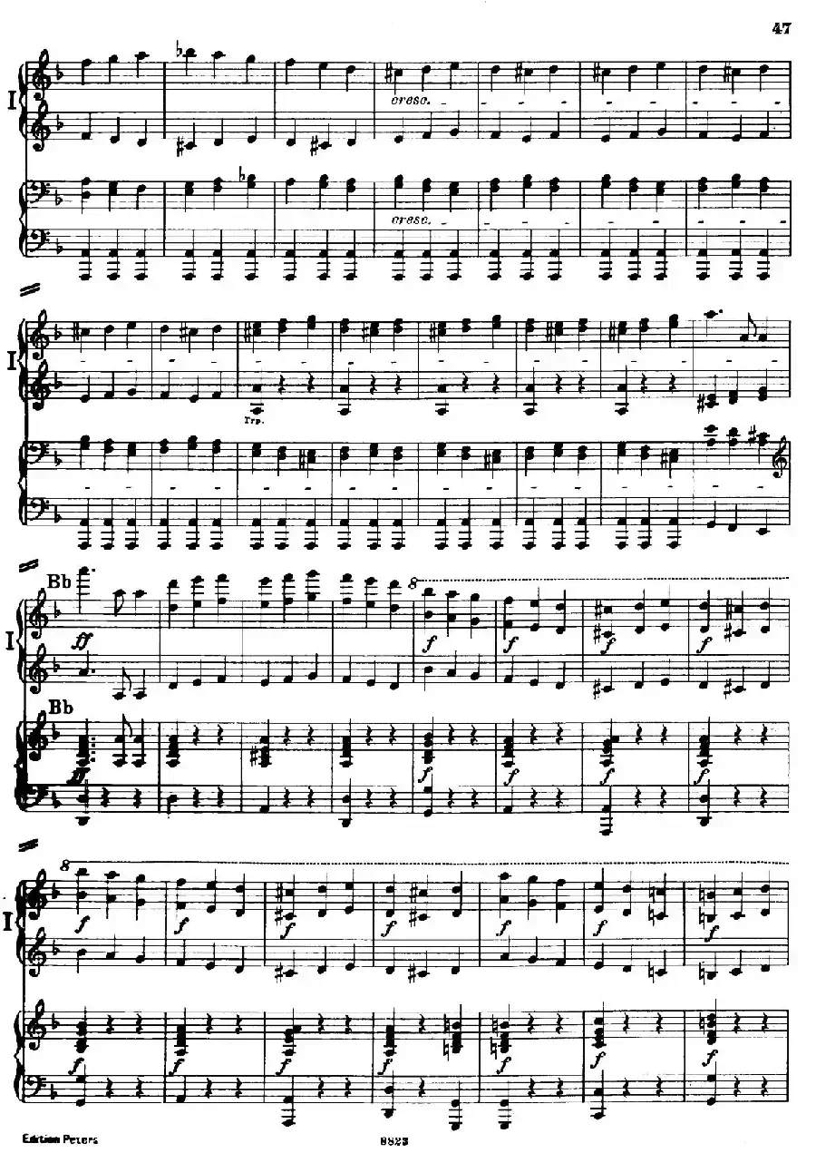 d小调第九交响曲 Op.125（双钢琴P43——52）