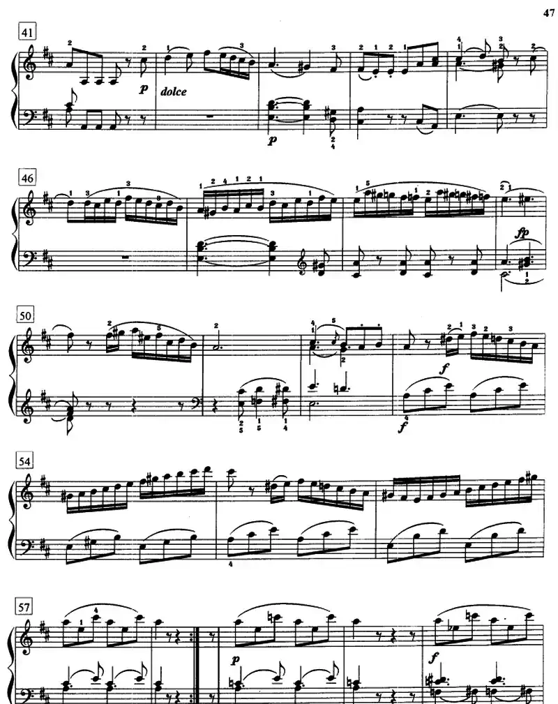 D大调奏鸣曲（K.576）