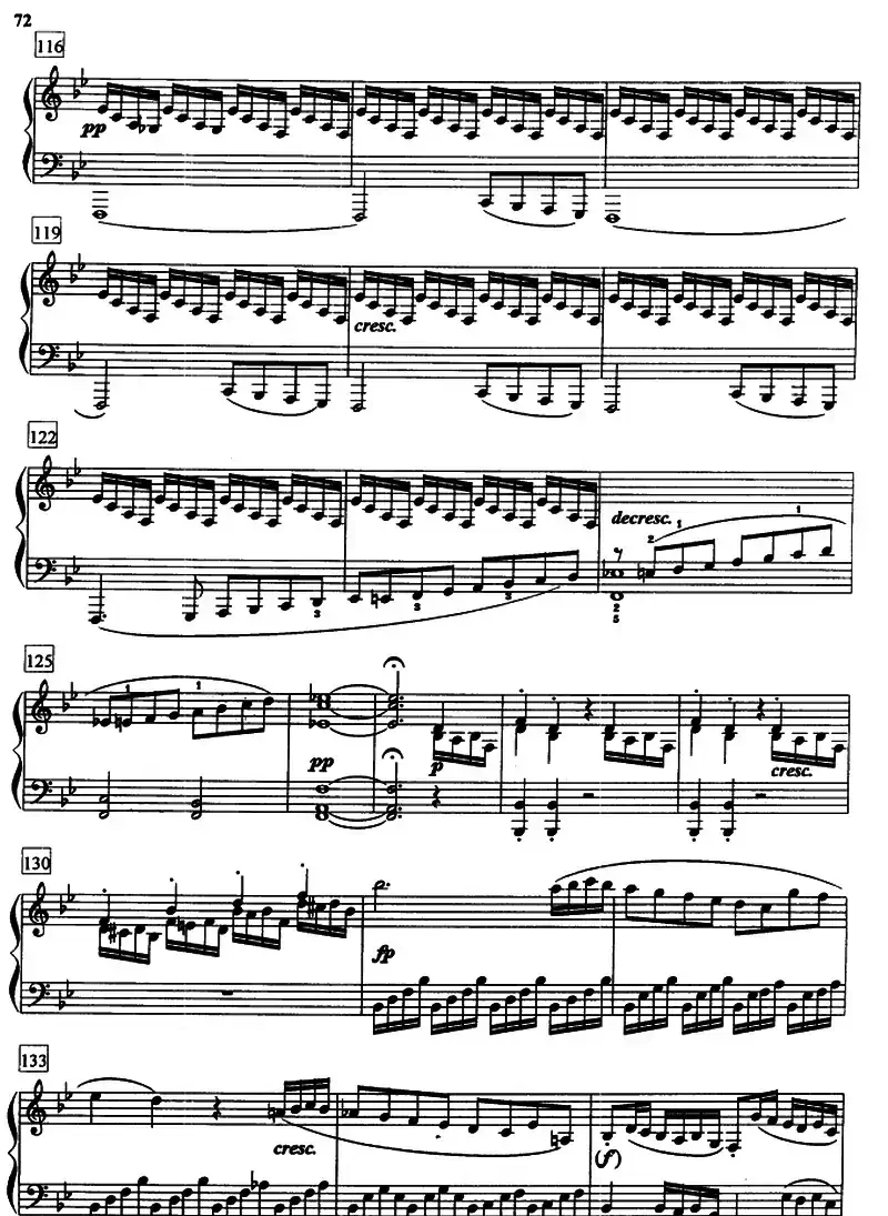 bB大调奏鸣曲Op.22（第一乐章）