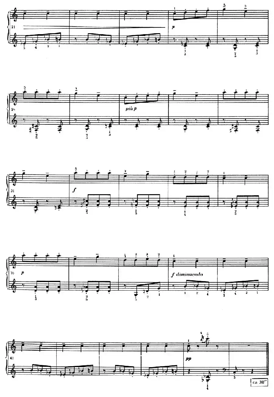 12 Folk Melodies（十二首民间曲调·10）