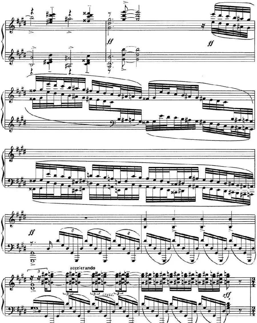 拉赫玛尼诺夫 音画练习曲8或9 Etudes tableaux Op.33 No.8