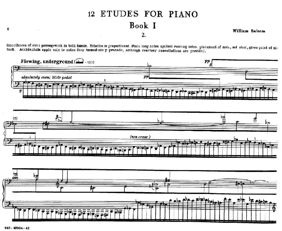 12 Etudes for Piano（博尔科姆12首钢琴练习曲·2）
