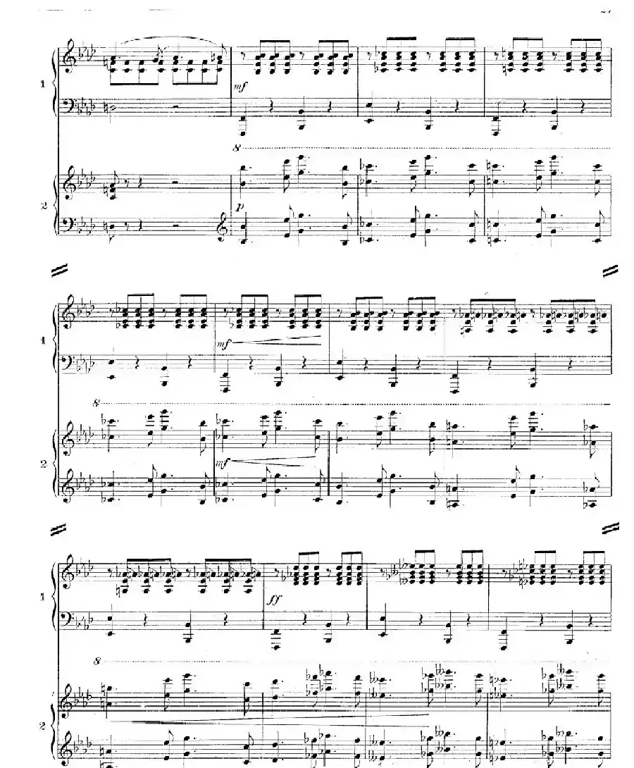 Concerto for 2 Pianos in d Minor（d小调双钢琴协奏曲· 第二乐章）