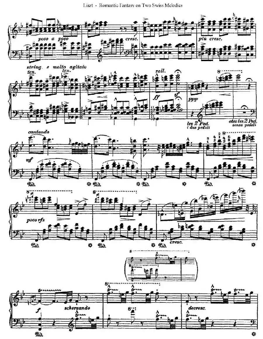 Romantic Fantasy on 2 Swiss Melodies Op.5（浪漫幻想曲）