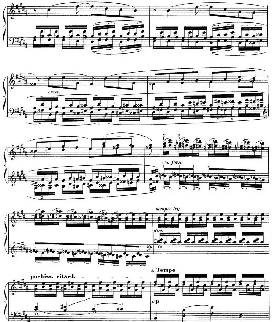 15 Etudes de Virtuosité Op.72 No.15（十五首钢琴练习曲之十五）