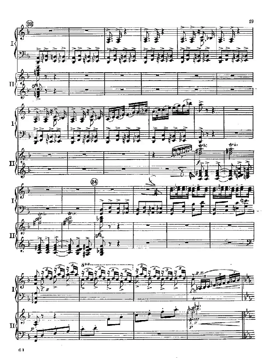 F大调爵士钢琴协奏曲（美版双钢琴原谱 P11—20）