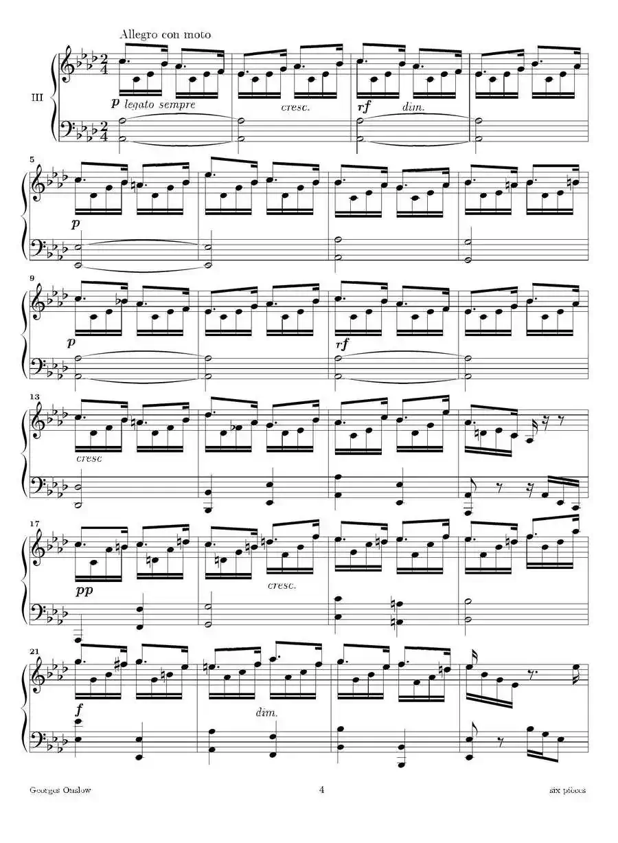 Six Pieces（6首钢琴小品·Ⅲ）