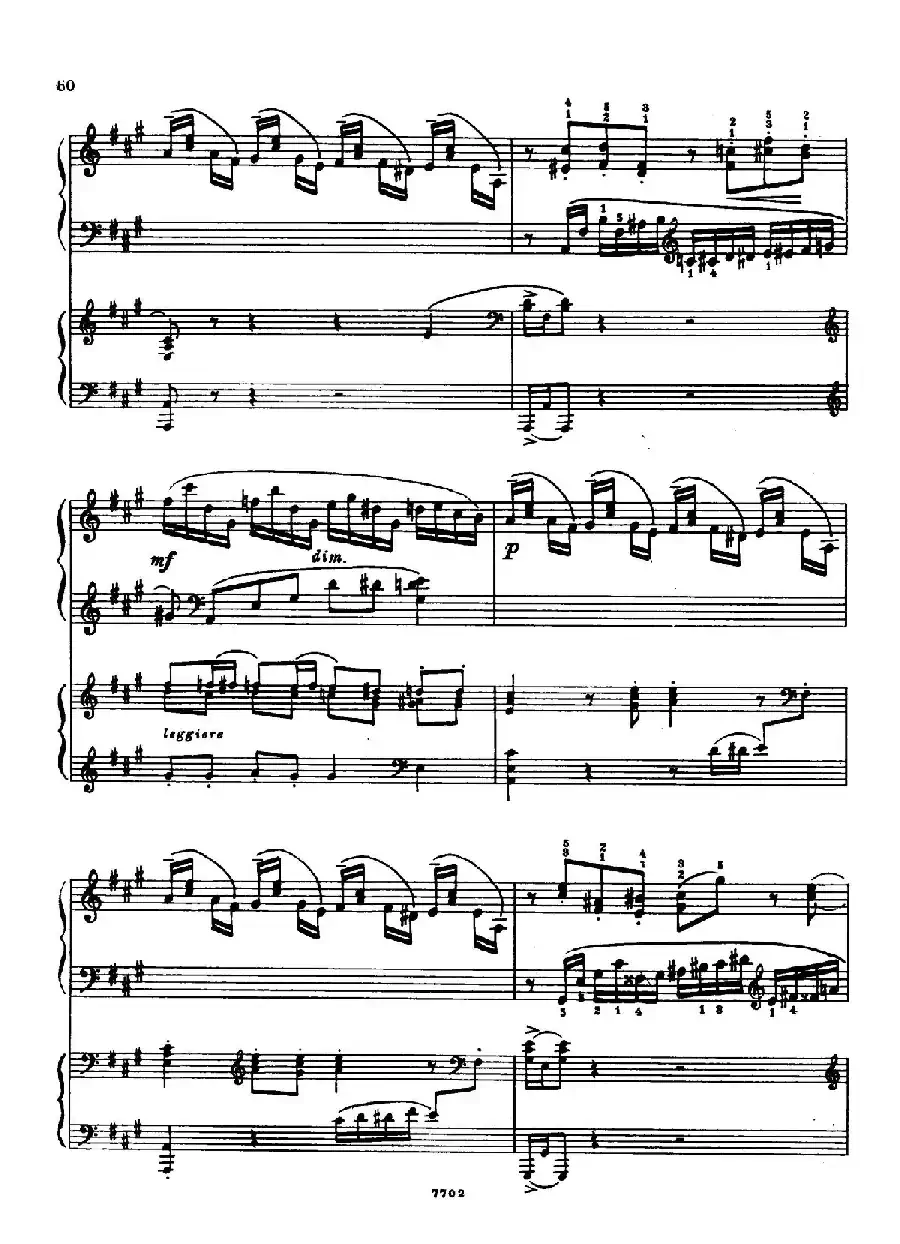 升f小调第一钢琴协奏曲 Op.1（双钢琴版）