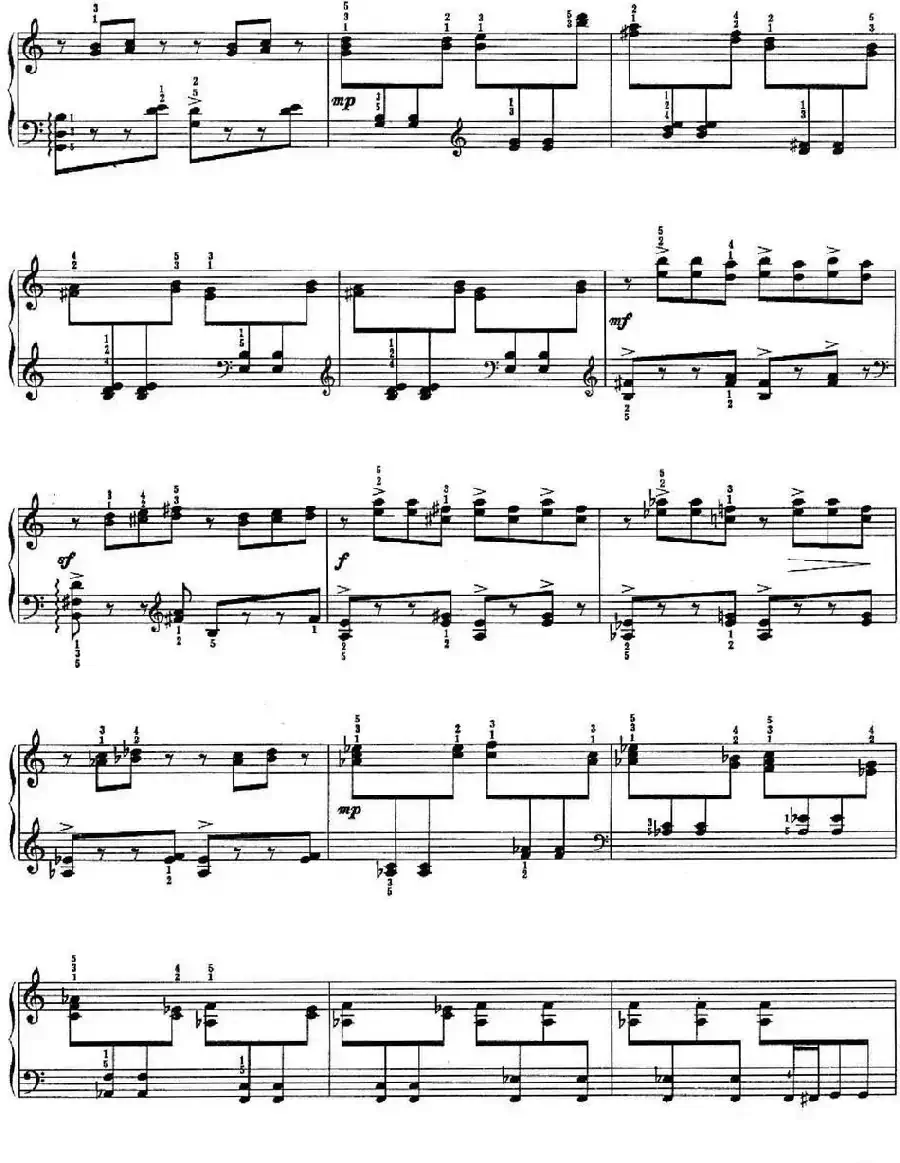 儿童组曲 快乐的节日（钢琴独奏）