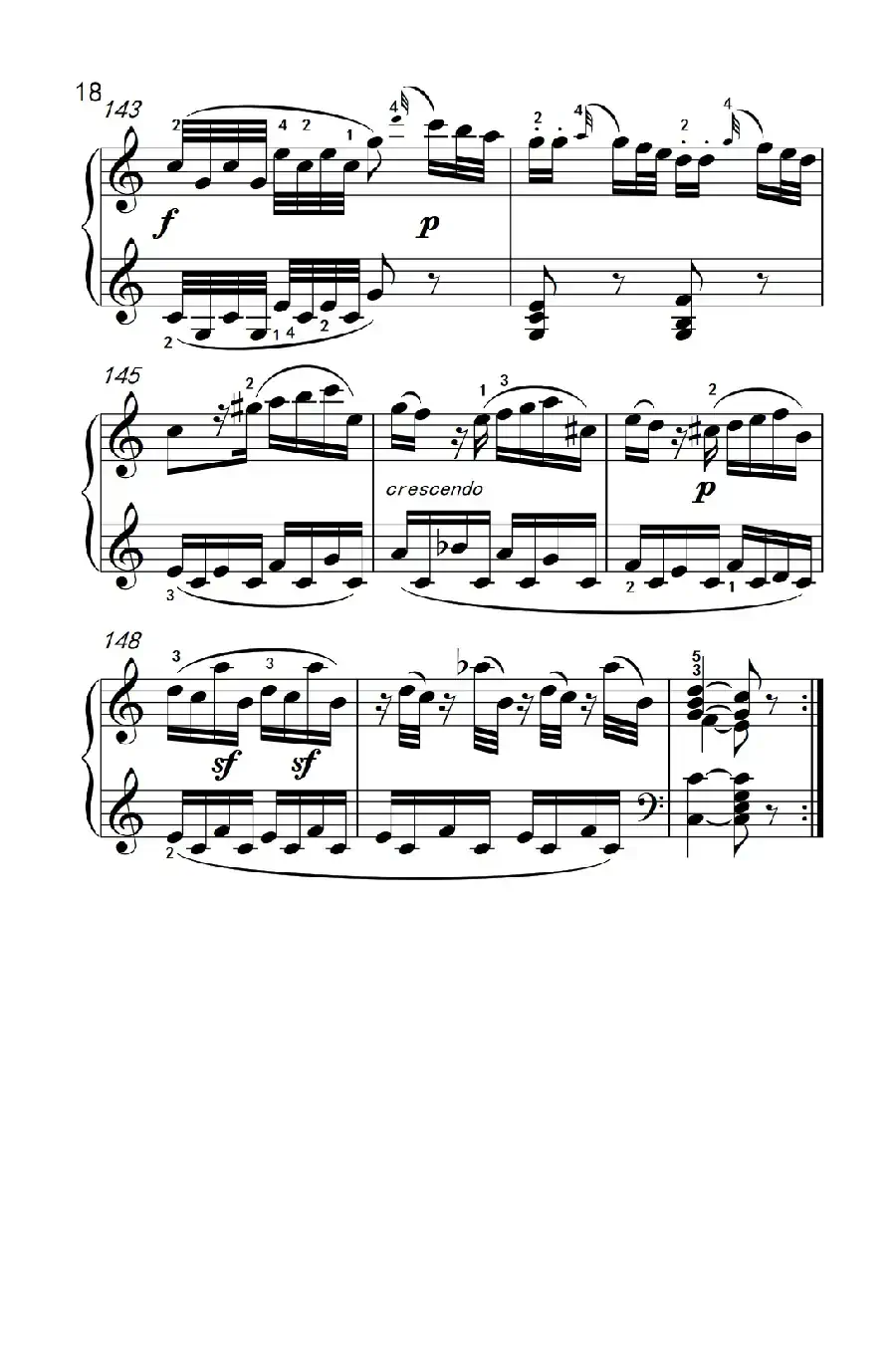 第八级1.C大调奏鸣曲 第一乐章 K.330（中央音乐学院 钢琴（业余）考级教程 7-9级）